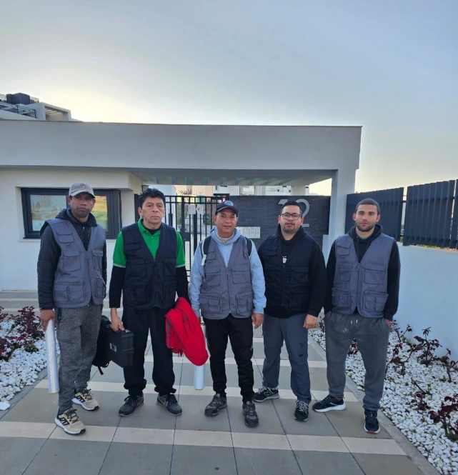 Equipo de mudanza organizado